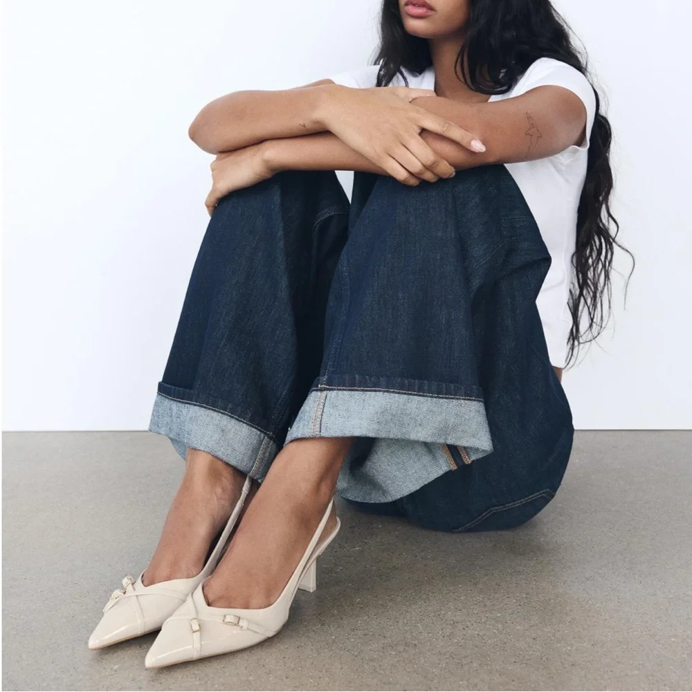 Zara Buckled Heeled Shoes - Picture 6 of 9